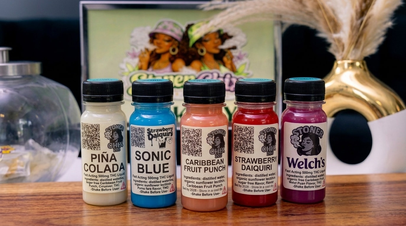 Stoner Chix THC Liquid — assorted flavors